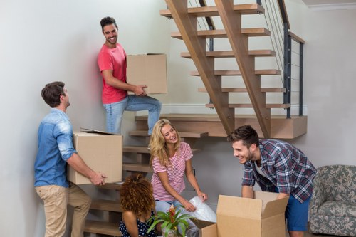 Office relocation team planning a move in Hampstead