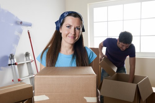 Careful packing and loading support for a Hampstead flat move