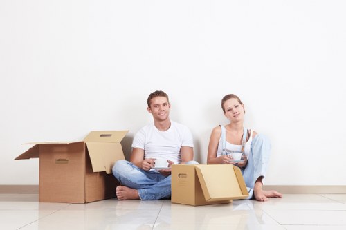 Local removals service assisting customers with flat moving preparation in Hampstead
