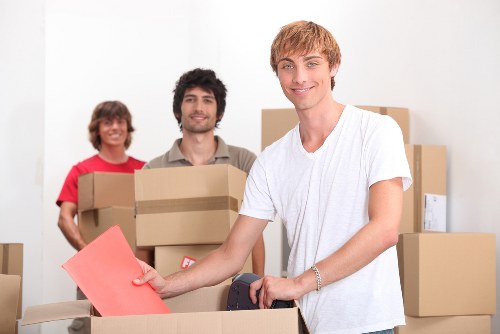 Recycling and waste separation during a Hampstead man and van service